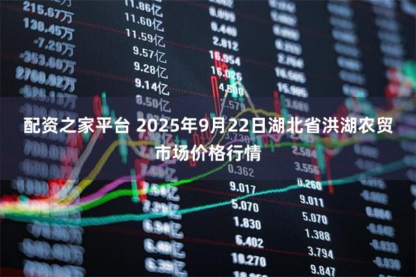 配资之家平台 2025年9月22日湖北省洪湖农贸市场价格行情