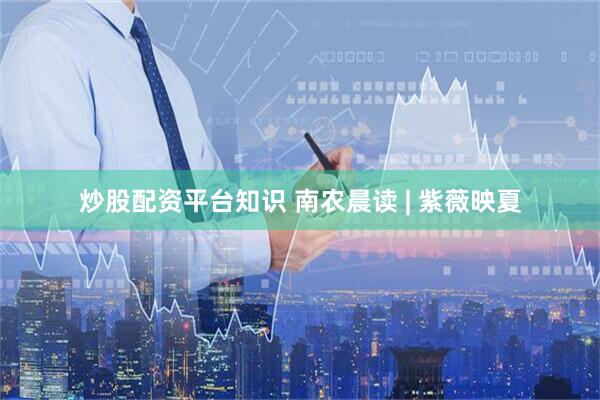 炒股配资平台知识 南农晨读 | 紫薇映夏